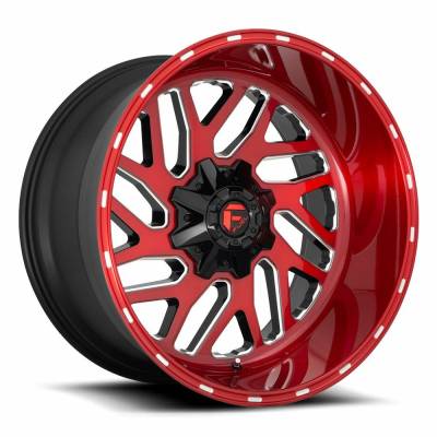 Fuel 1PC - Fuel Off Road D691 TRITON 20x10 8x170 -18mm Candy Red/Milled D69120001747