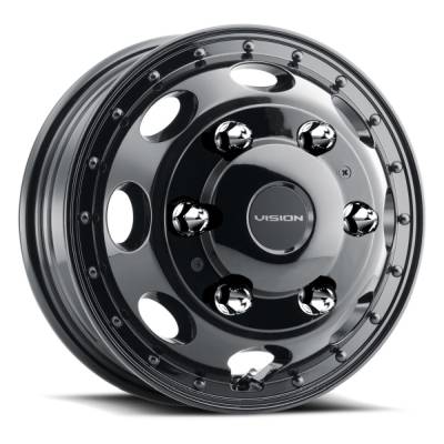 Vision Wheel - Vision Wheel 181Z Hauler 16x5.5 6x205 120.05mm Gloss Black 181Z6526GBF161