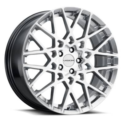 Vision Wheel - Vision Wheel 474 Recoil 20x8.5 5x4.5 35mm Hyper Silver 474-2865HS35