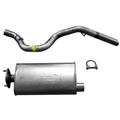 Dynomax - Dynomax 19391 2.5" Cat-Back Exhaust Aluminized Steel for 97-06 Jeep Wrangler TJ