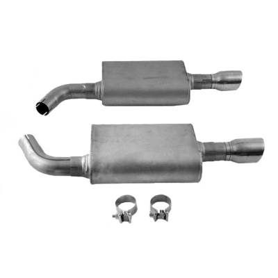 Dynomax - Dynomax 2.25" Axle-Back Exhaust System 409 Stainless Steel 39502