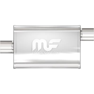 MagnaFlow Exhaust Products - MagnaFlow 14325 Straight-Through Muffler 2.25" Offset/Center 4x14x9 Body