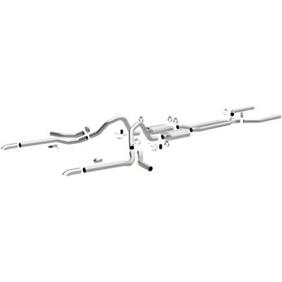 MagnaFlow Exhaust Products - MagnaFlow 15165 Street Series Crossmember-Back System for 65-69 Chevy Impala