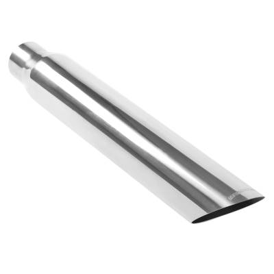MagnaFlow Exhaust Products - MagnaFlow 35139 Single Polished Exhaust Tip 2.5" Inlet/3" Outlet