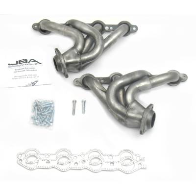 JBA Racing Headers - JBA Headers 1809S 1-5/8" Shorty Stainless Headers Raw for Pontiac GTO