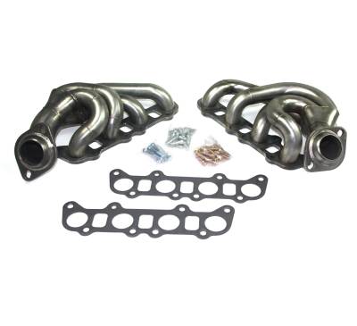 JBA Racing Headers - JBA Headers 1683S 1.75" Stainless Shorty Headers Raw for 15-22 Ford F150 5.0L