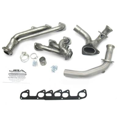 JBA Racing Headers - JBA Headers 1634S 1.5" Stainless Shorty Headers Raw for 95-97 Ranger 4.0L V6