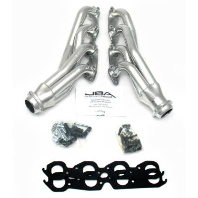 JBA Racing Headers - JBA 1822S-2JS 1.75" SS Shorty Headers for 88-93 GM 454 SS Truck 2 Wheel Drive