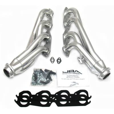 JBA Racing Headers - JBA Headers 1860SJS 1.75" SS Shorty Headers Ceramic for 01-03 GM HD Truck 8.1L