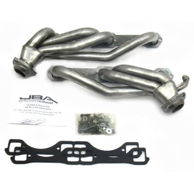 JBA Racing Headers - JBA Headers 1832S 1.5" Stainless Shorty Headers Raw for 96-00 GM Truck 5.0L/5.7L