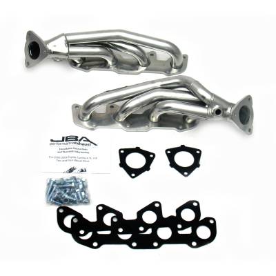 JBA Racing Headers - JBA Headers 2010SJS 1.5" Shorty Stainless Headers Ceramic for Toyota Tundra 4.6L