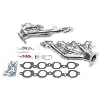 JBA Racing Headers - JBA 1850S-4JS 1-5/8" SS Shorty Headers Ceramic for 14-19 GM Truck/SUV 5.3/6.2L