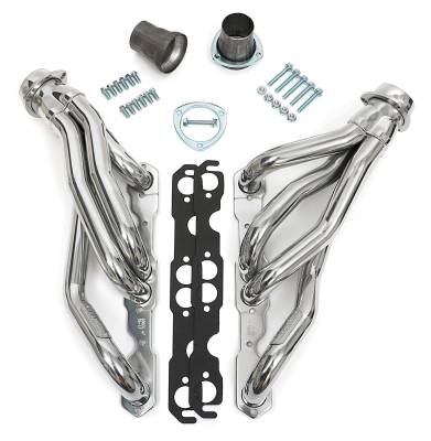 Hedman Hedders - Hedman 68606 Silver Mid-Length Headers for 67-81 Camaro Nova G-Body 283-400