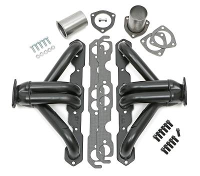 Hedman Hedders - Hedman 68360 1.5" Block Hugger Headers for 283-400 SB Chevy Engines