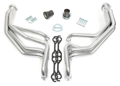 Hedman Hedders - Hedman 69892 HD Silver Long-Tube Clutch Headers for 67-91 GM 283-400 Truck/SUV