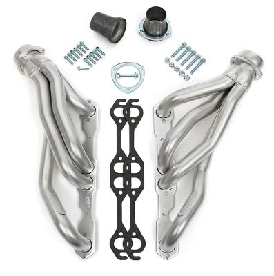Hedman Hedders - Hedman 68608 H.D. Silver Mid-Length Headers for 67-81 Camaro G-Body w/283-400