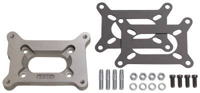Trans-Dapt Performance - Trans-Dapt 2040 1/2" Holley 2BBL to Small 2BBL Manifold CarbAdapter Cast Alu