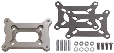 Trans-Dapt Performance - Trans-Dapt 2039 1/2" Holley 2BBL to Rochester Manifold Carb Adapter Cast Alu