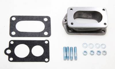 Trans-Dapt Performance - Trans-Dapt 2181 1.75" Tall Weber DGV for Toyota 22R Carburetor Adapter Aluminum