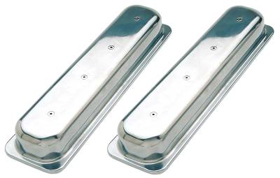 Trans-Dapt Performance - Trans-Dapt Performance 6036 Aluminum Valve Cover 87-Up SB Chevy Plain w/o Holes