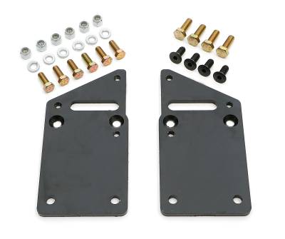 Trans-Dapt Performance - Trans-Dapt 4575 LS Engine 1" Offset Motor Mount Plates Only GM SB Chassis