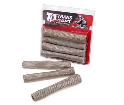Trans-Dapt Performance - Trans-Dapt 8815 Universal Fit 6" Long Silver Spark Plug Wire Boot Protectors 4Pc