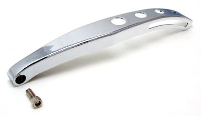 Trans-Dapt Performance - Trans-Dapt 9319 Alternator Bracket Short Water Pump Chrome 55-68 Chevy 283-350