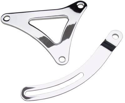 Trans-Dapt Performance - Trans-Dapt 9457 Alternator Bracket Set for Mopar 383-440 Chrome