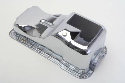 Trans-Dapt Performance - Trans-Dapt 9078 Chrome OEM Style Oil Pan Stock Capacity Ford 160/289 320W
