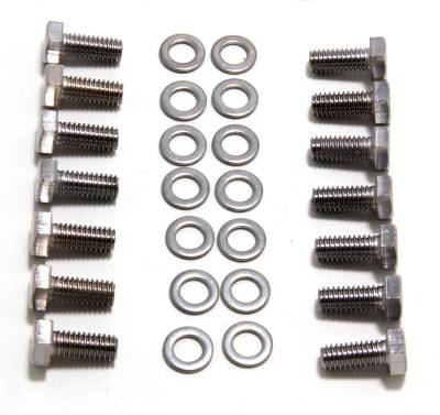Trans-Dapt Performance - Trans-Dapt 9692 Chrome 5/16 18 x 3/4 Grade 5 Transmission bolts Hex Head 14Pc