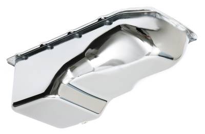 Trans-Dapt Performance - Trans-Dapt 9337 Chrome OEM Style Oil Pan Stock Capacity for Pontiac 265-455