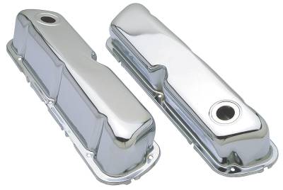 Trans-Dapt Performance - Trans-Dapt 9237 Chrome Plated Steel Valve Cover 62-85 SB Ford 260/289/302 351W
