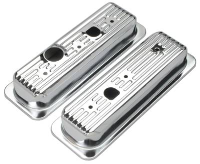 Trans-Dapt Performance - Trans-Dapt 9458 Chrome Plated Steel Valve Cover Caps GM 4.3L V6