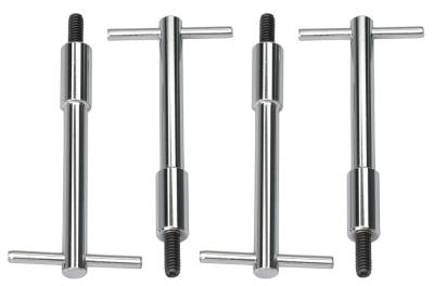 Trans-Dapt Performance - Trans-Dapt 9120 Chrome 1/4" -20 x 4-1/4" Tall T-Bar Style Valve Cover Fasteners