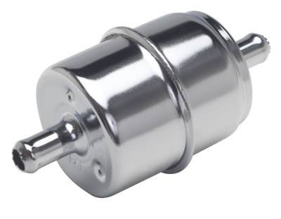 Trans-Dapt Performance - Trans-Dapt 9212 Chrome 5/16" Disposable Fuel Filter Not for Fuel Injection
