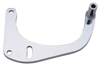 Trans-Dapt Performance - Trans-Dapt 9758 Chrome Low Mount Alternator Bracket Left 1Pc 55-68 Chevy SB