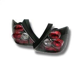 Spyder Auto - Spyder Auto 5004437 Black/Clear Euro Style Taillights for 03-05 HondaCivic