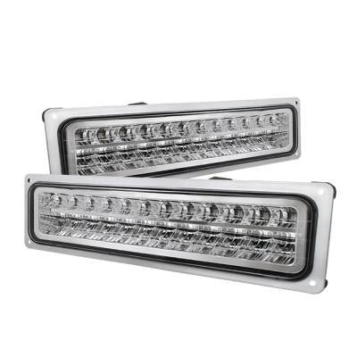 xTune Auto - xTune Auto 5017352 Chrome/Clear LED Front Parking Lights