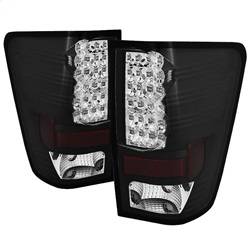 Spyder Auto - Spyder Auto 5070067 Black/Clear LED Taillights for 04-15 Nissan Titan