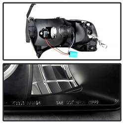 Spyder Auto - Spyder Auto 5078414 LED Halo Projector Headlights Black/Smoked
