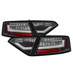 Spyder Auto - Spyder Auto 5082275 Black/Clear LED Taillights for 08-12 Audi A5 Quattro