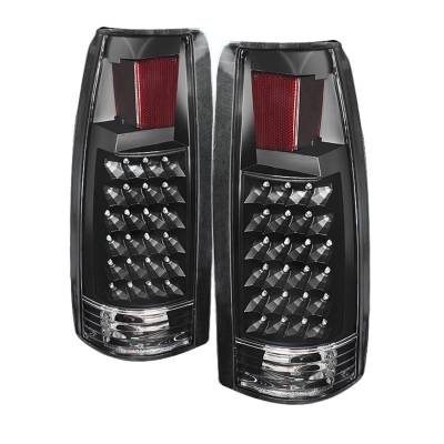 Spyder Auto - xTune Auto 9022449 Black/Clear LED Taillights
