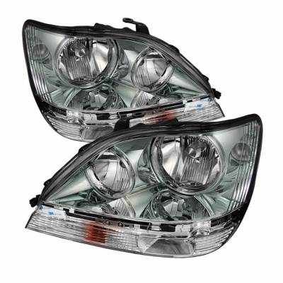 xTune Auto - xTune Auto 9028250 Chrome/Clear Crystal Headlights
