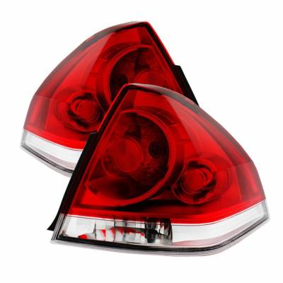 xTune Auto - xTune Auto 9027215 Red/Clear Taillights Pair 06-16 Chevy Impala