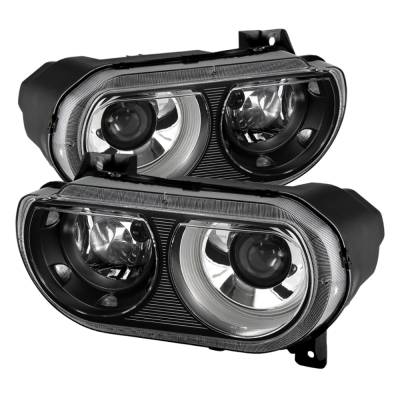 xTune Auto - xTune Auto 9027277 Projector Style Headlights Black/Clear