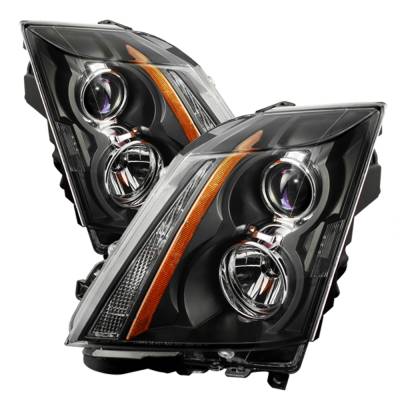 xTune Auto - xTune Auto 9027239 Projector Style Headlights Black/Clear