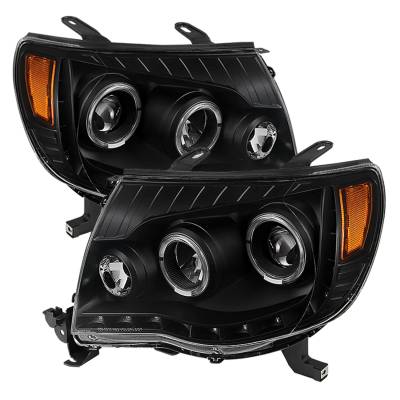 Spyder Auto - xTune Auto 9027857 Black/Clear Projector Headlights for 05-11 Toyota Tacoma