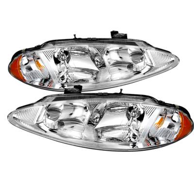 xTune Auto - xTune Auto 9025358 Chrome/Clear Crystal Headlights
