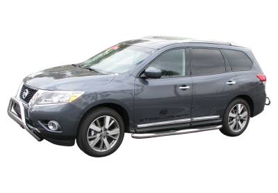 Steelcraft - Steelcraft 240967 3" Stainless Round Step Bars for 13-20 Nissan Pathfinder