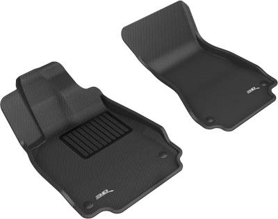 3D MAXpider - MAXpider L1AD02211509 Kagu Floor Mat Front Black for Audi A6/S6/A7